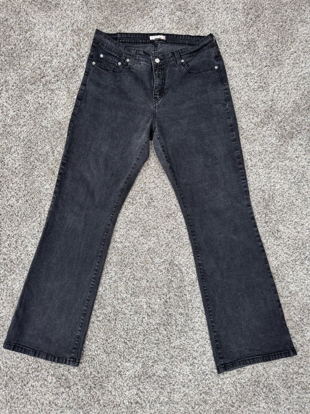 Vintage Levi’s 512 Bootcut Black Stretch Jeans Women’s 18W Made In Macau